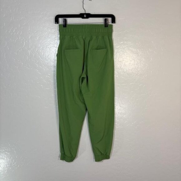 Albion Jogger Pants Womens XS Petite Green Elastic Waist Cuffed Pockets Athletic - Picture 3 of 8